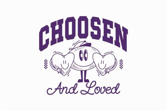 Choosen Loved T-Shirt Christian Quote Graphics