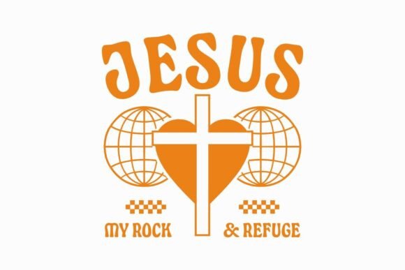 Jesus My Rock Refuge T-Shirt Designs & Graphics
