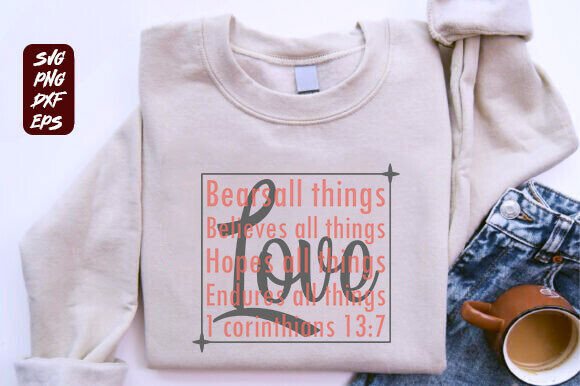 Love Christian SVG Jesus PNG Graphics for T-Shirt Designs